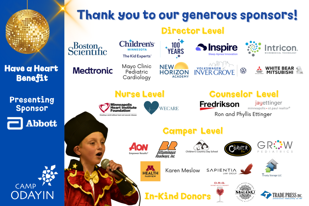 Thank you to our generous sponsors.