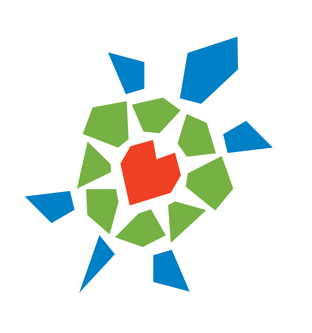 blue, green, red turtle logo