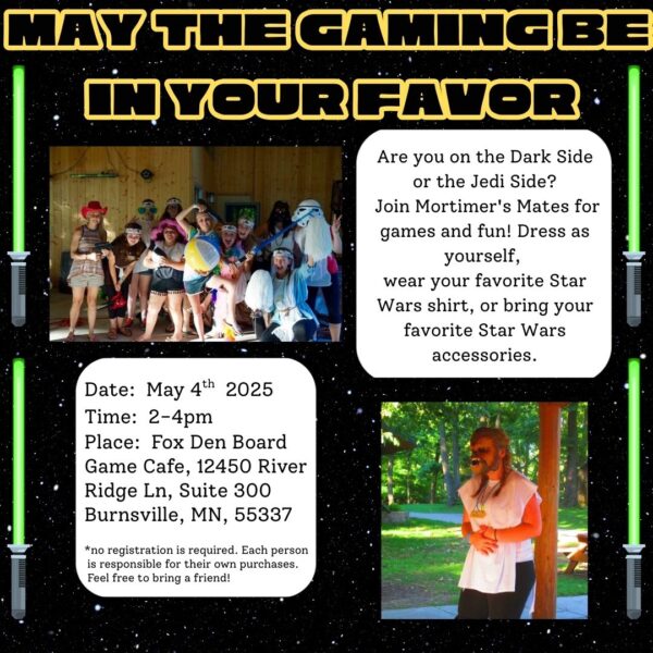 Mortimer's Mates Game Night in Burnsville, MN - May 4, 2025