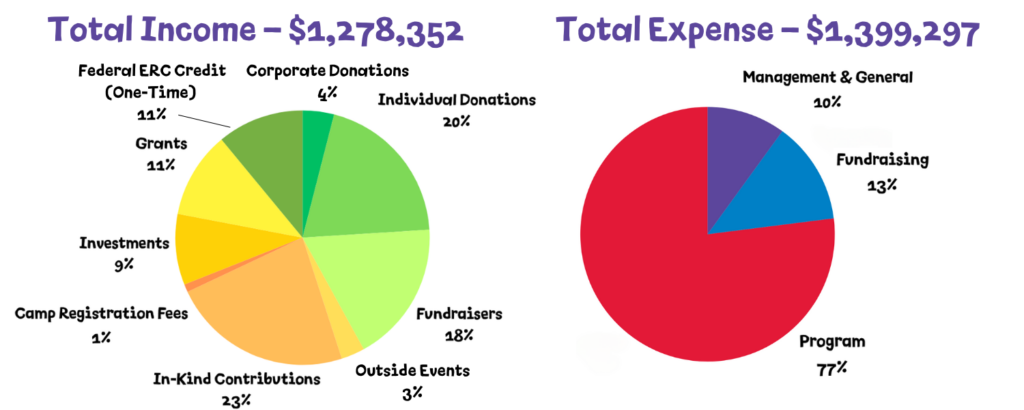 Income and Expense Pie Charts