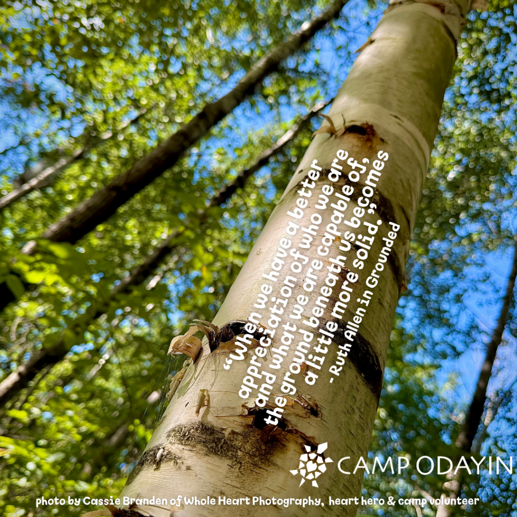 Photo by Cassie Branden of Whole Heart Photography

Quote from Ruth Allen, author of 'Grounded'