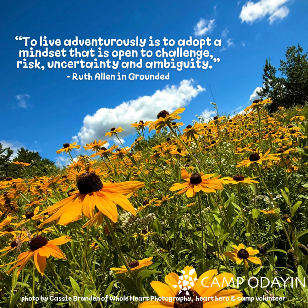 Photo by Cassie Branden of Whole Heart Photography

Quote from Ruth Allen, author of 'Grounded'