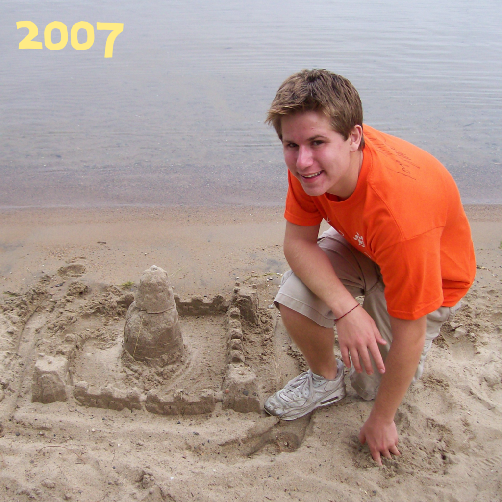Will in the sand in 2007
